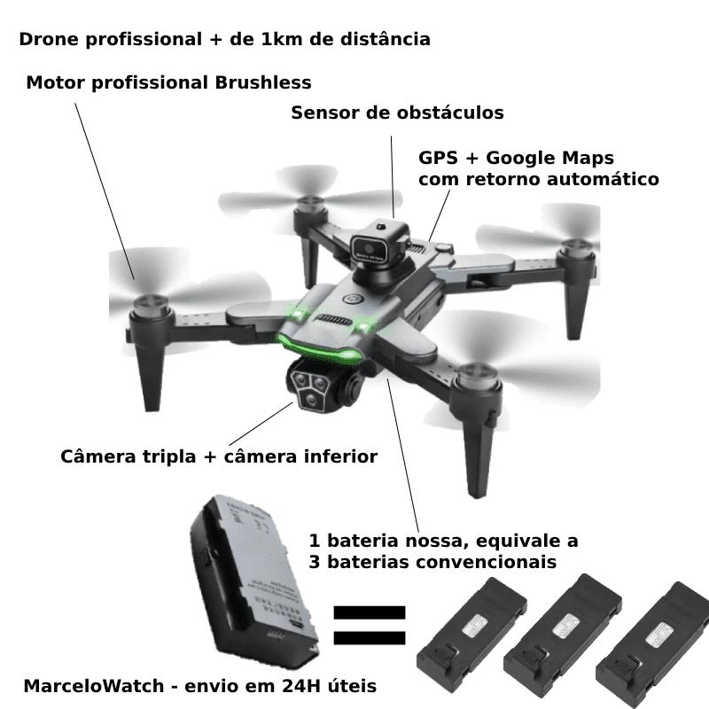 Drone Com Duas Câmeras 8k S166 GPS Maps Wifi 5G Original MW