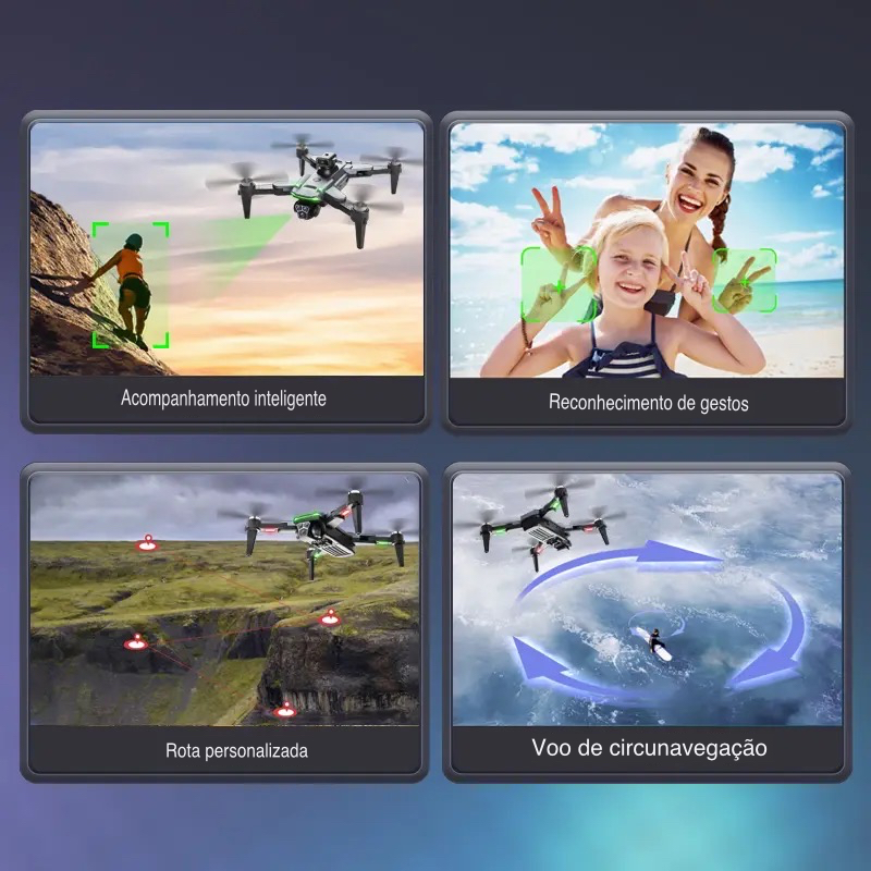 Drone Com Duas Câmeras 8k S166 GPS Maps Wifi 5G Original MW