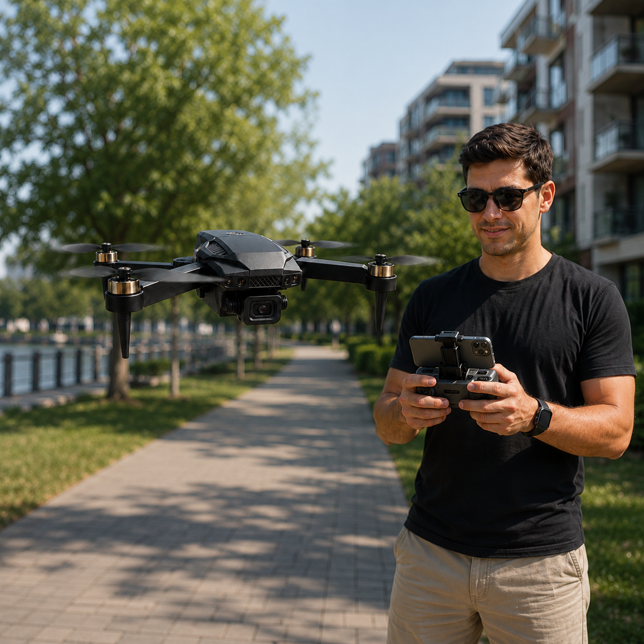 Drone F198 2025 Dual Câmera 4K HD Motor Sem Escova Estável