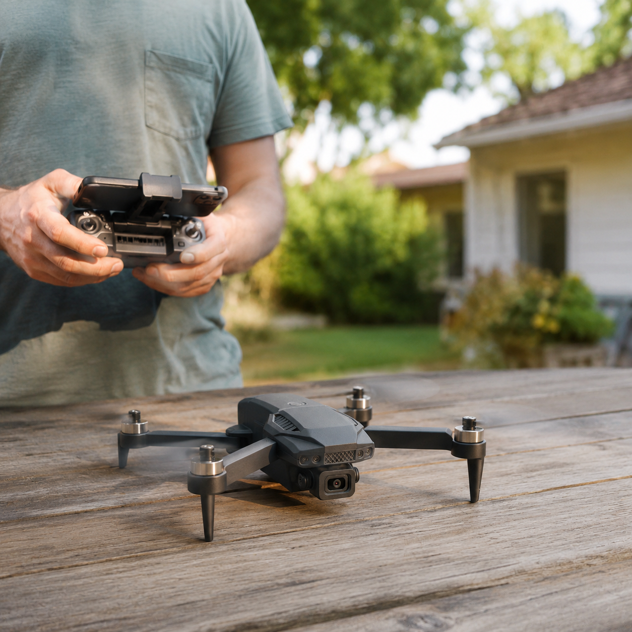 Drone F198 2025 Dual Câmera 4K HD Motor Sem Escova Estável