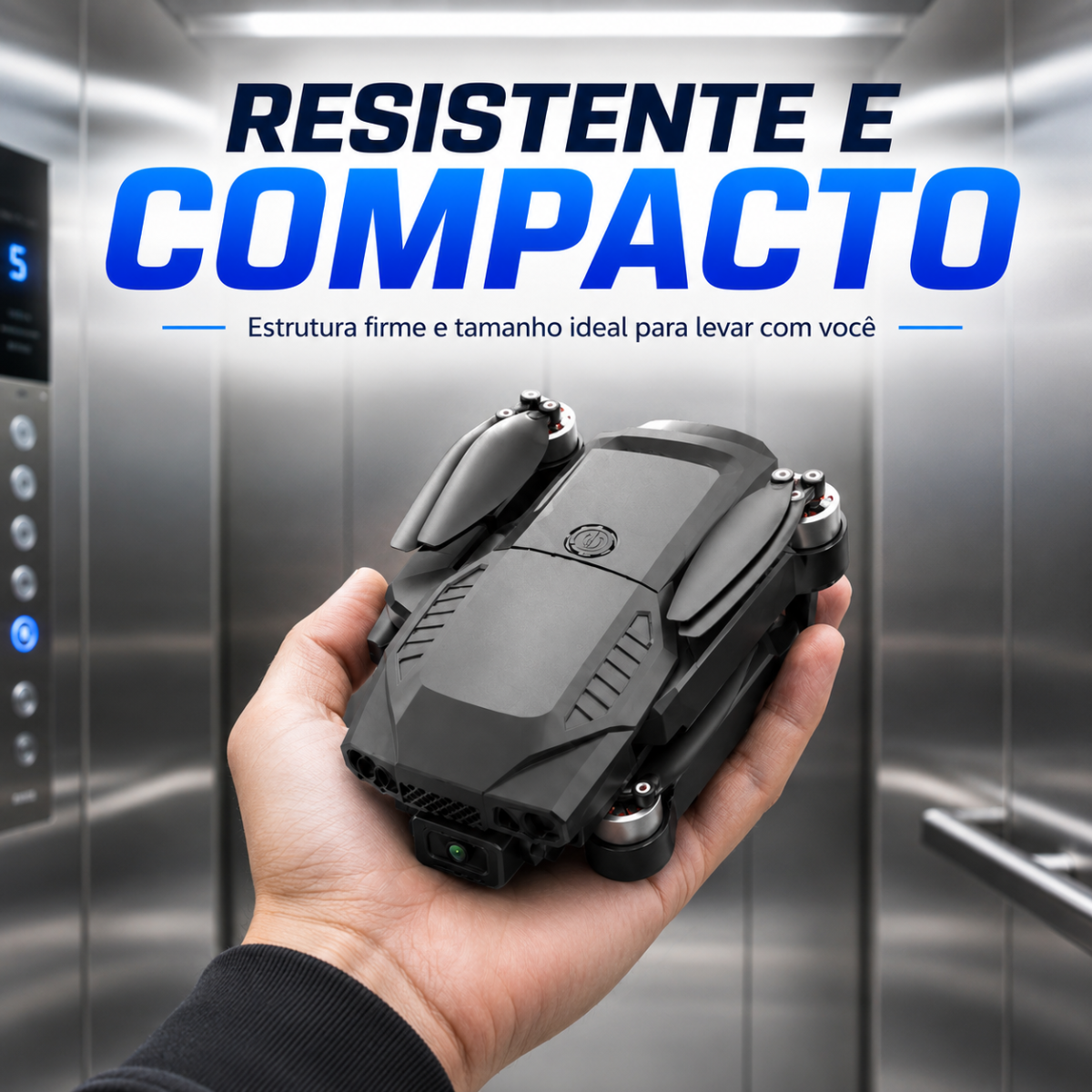 Drone F198 2025 Dual Câmera 4K HD Motor Sem Escova Estável