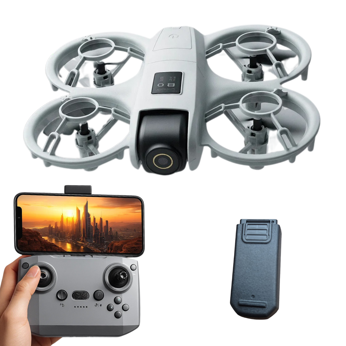 Mini Drone GT3 8k Duas Câmeras HD 5G FPV Modo Sem Cabeça 360