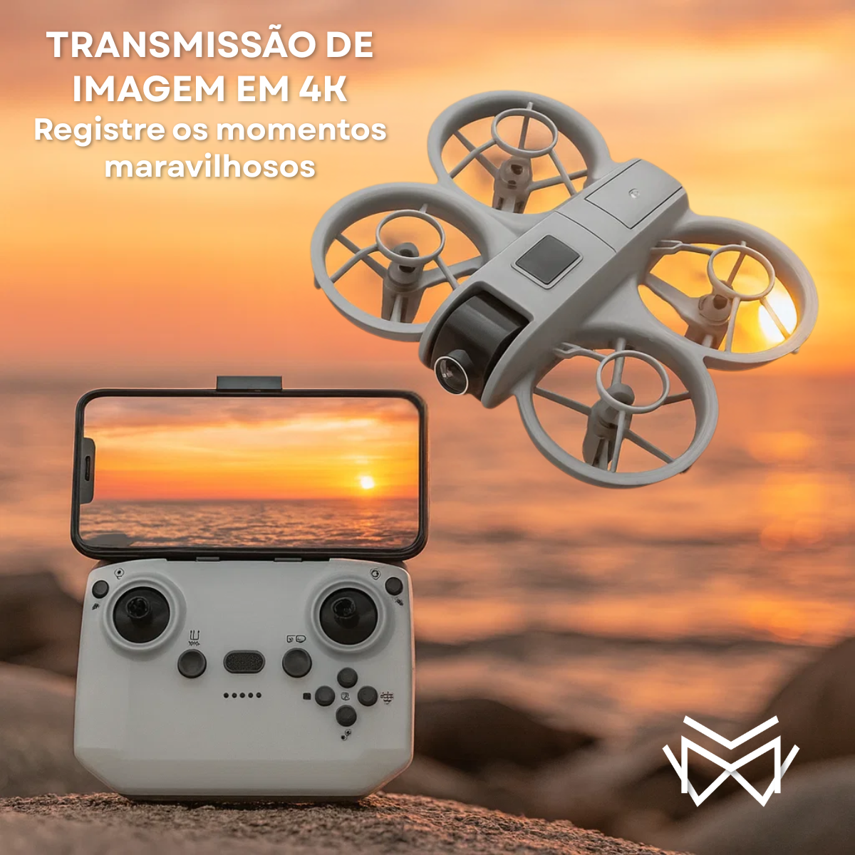 Mini Drone GT3 8k Duas Câmeras HD 5G FPV Modo Sem Cabeça 360