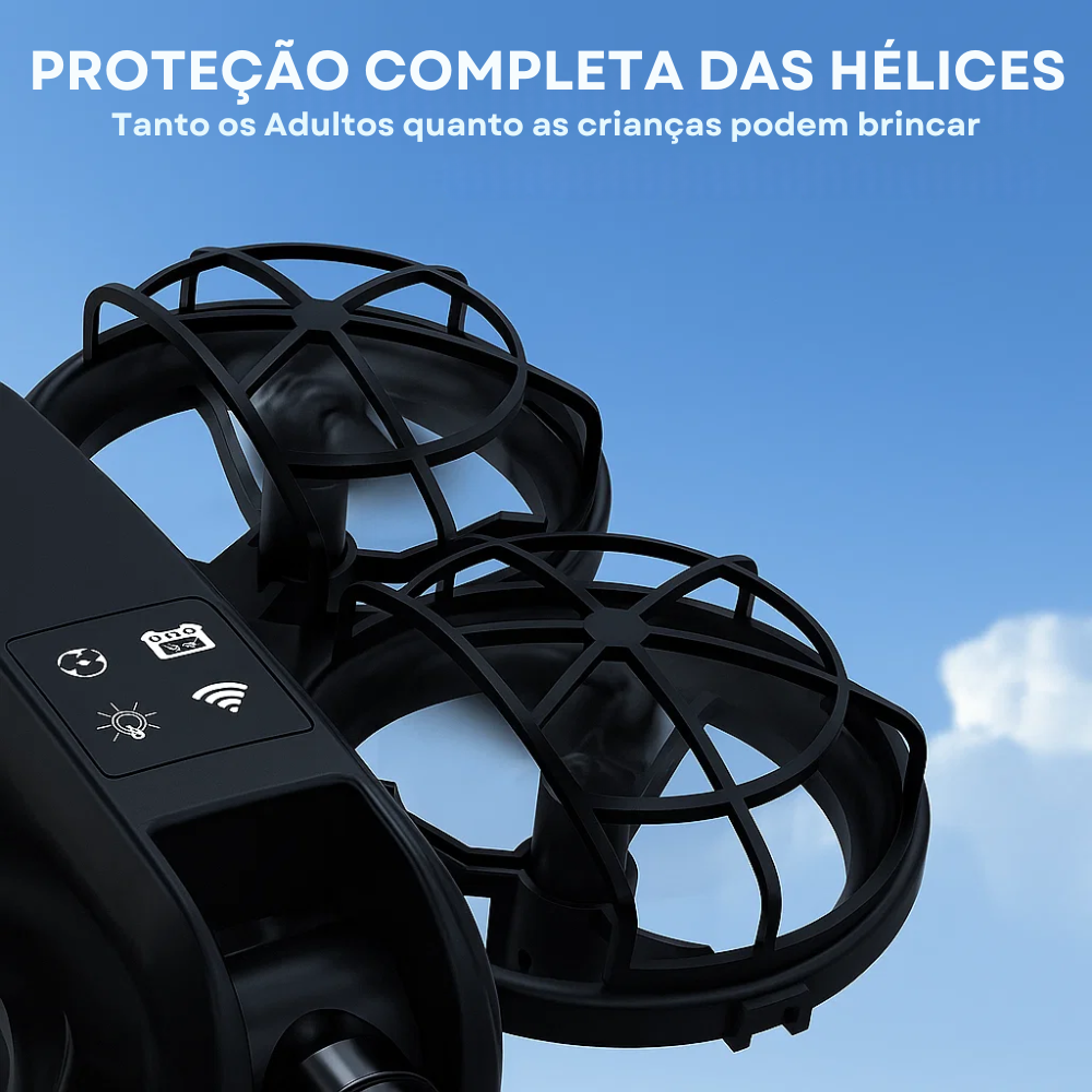 Drone K100 Max Dual Câmera 4K, Controle com Tela Total HD