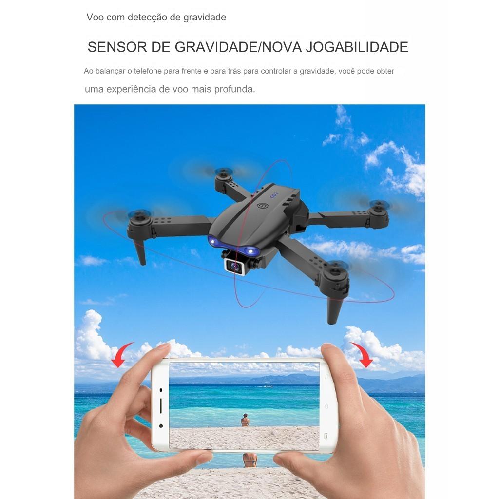 Drone com Duas Câmeras 4K K3 WiFi 2.4G FPV Voo Balístico
