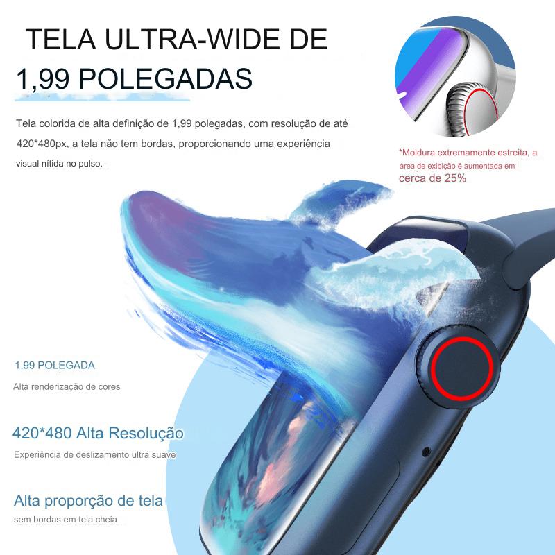 Smartwatch S11 Pro Esporte Chamadas Bluetooth 2 Pulseiras