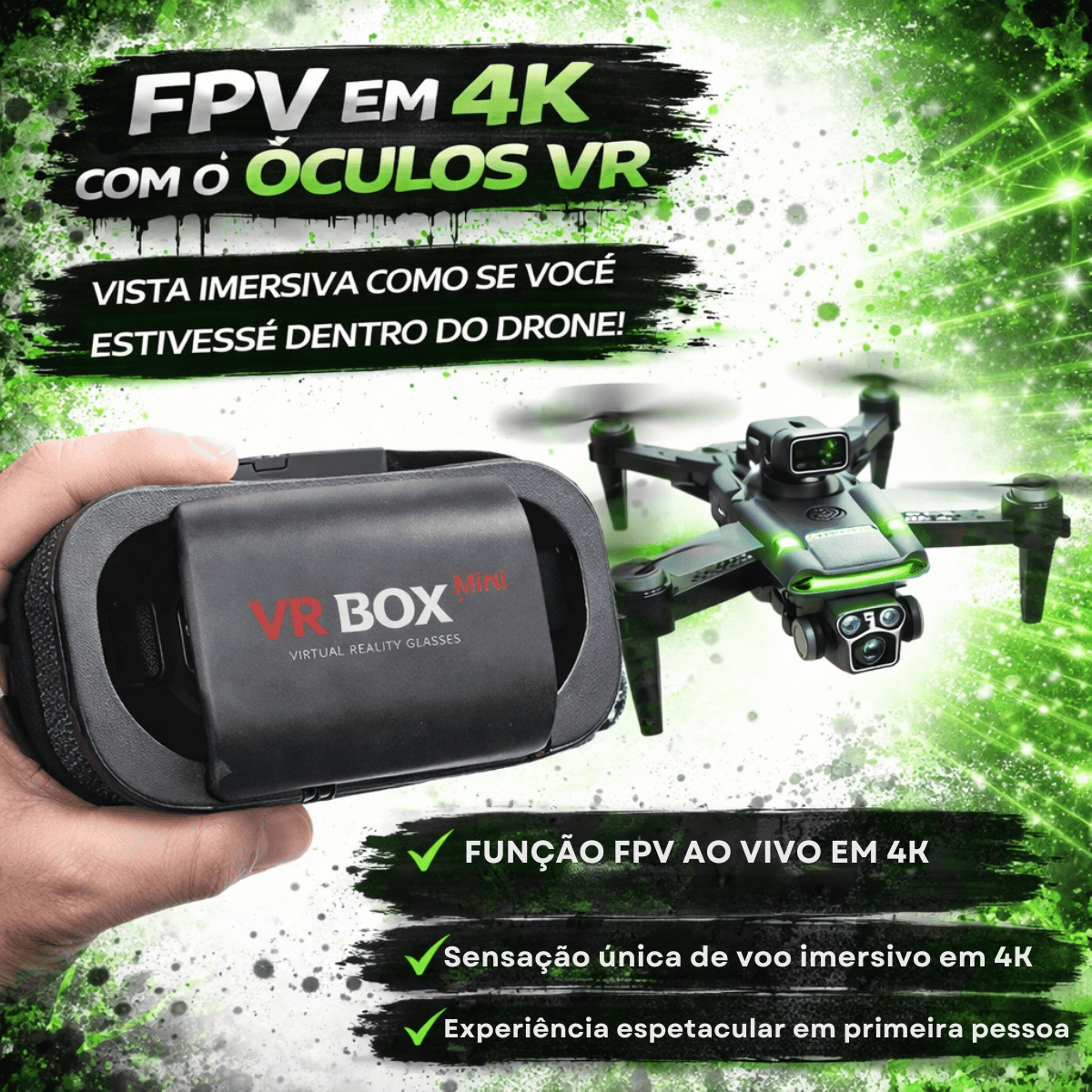 Drone S166 Com VR 8k S166 GPS Maps Wifi 5G Original MW