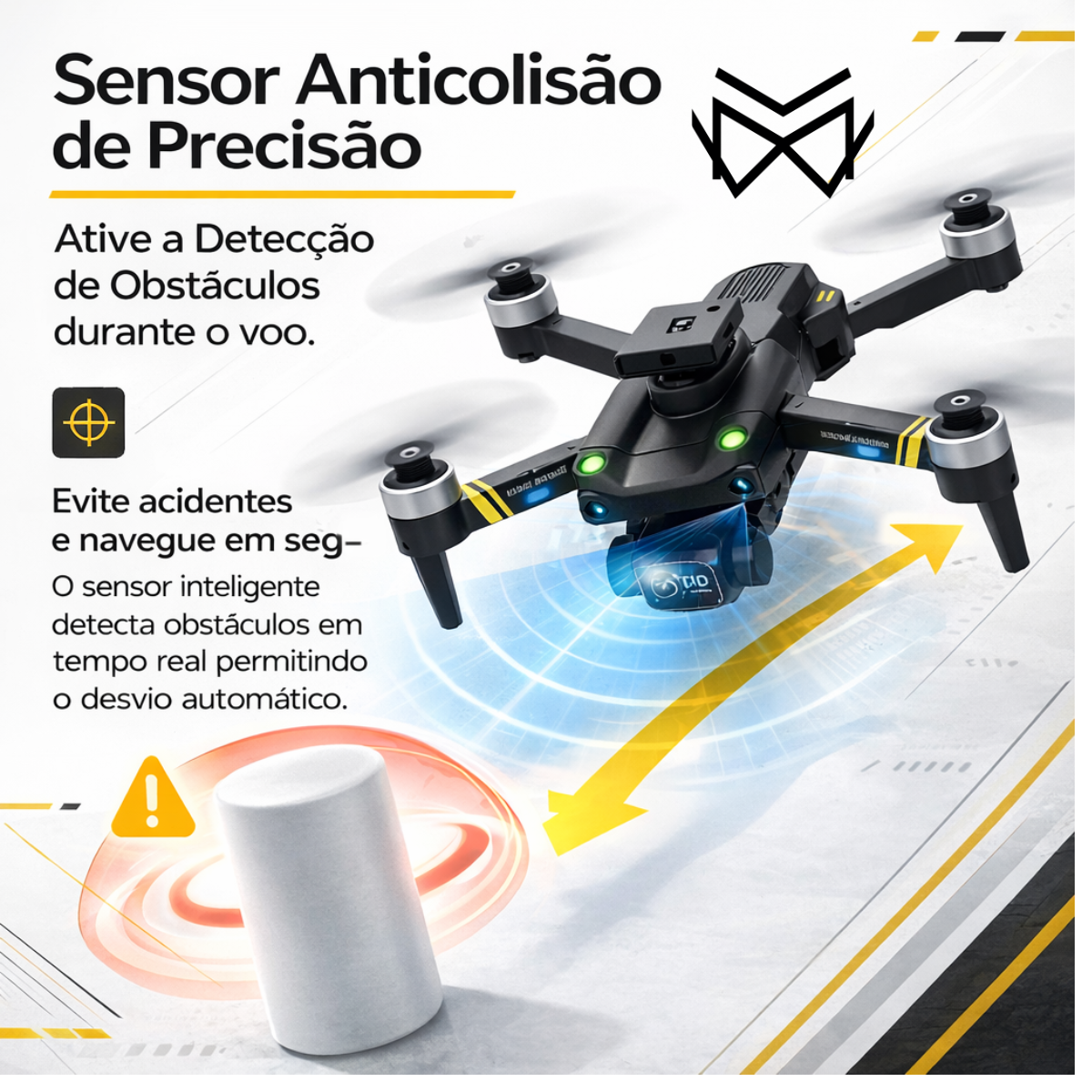 Drone S172 Duas Câmeras 4K Wifi 5G Obstaculo Motor Brushless