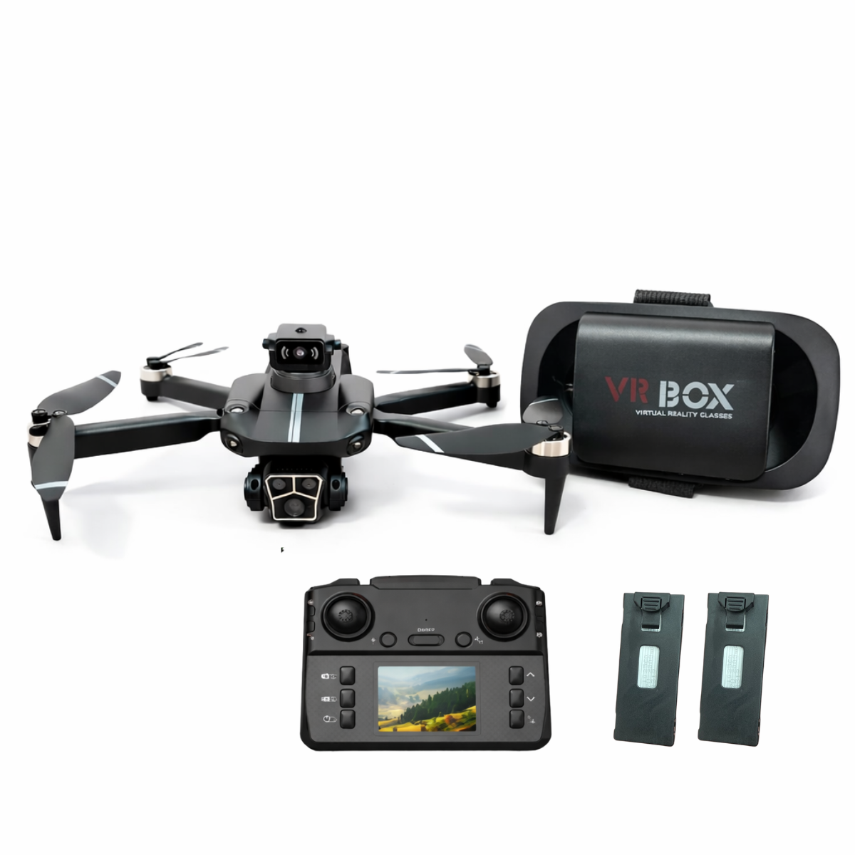 Drone Dual Câmera 4K S182 WiFi 2.4G Sensor de Obstaculos VR