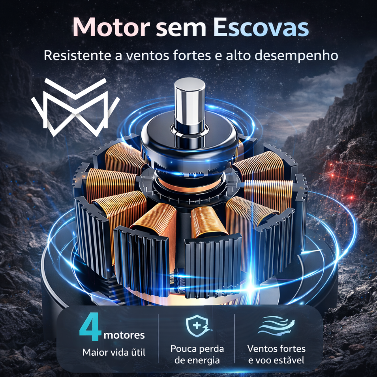 Drone Dual Câmera 4K S182 WiFi 2.4G Sensor de Obstaculos