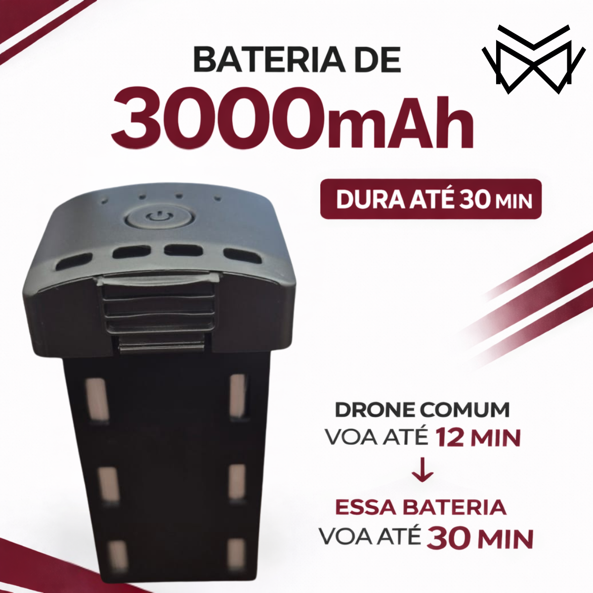 Drone Profissional S187 GPS Maps 5G 3KM 3 Gimbal Dual Cam 4K