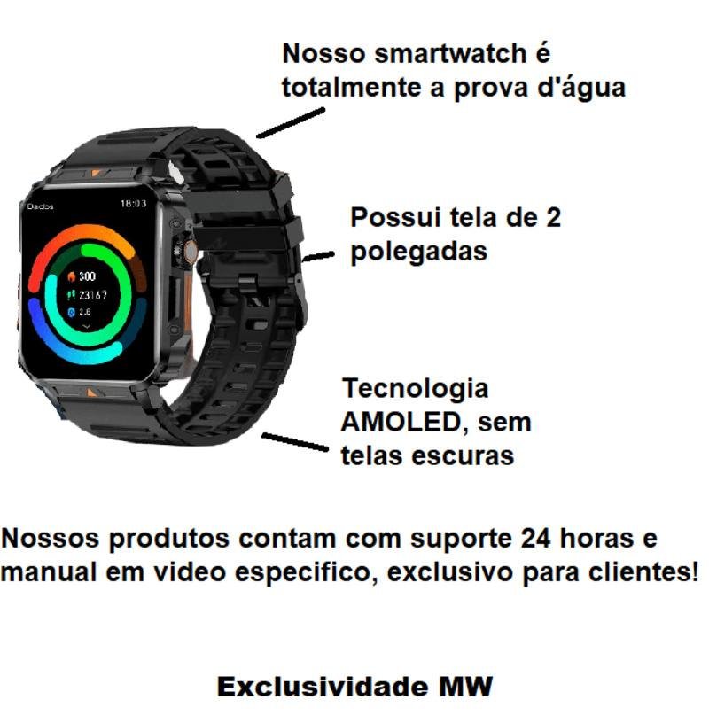 SmartWatch Colmi Esportivo mostrando múltiplas funções