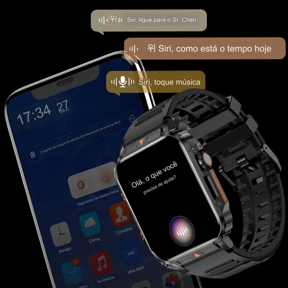 SmartWatch Colmi sendo usado durante atividade física