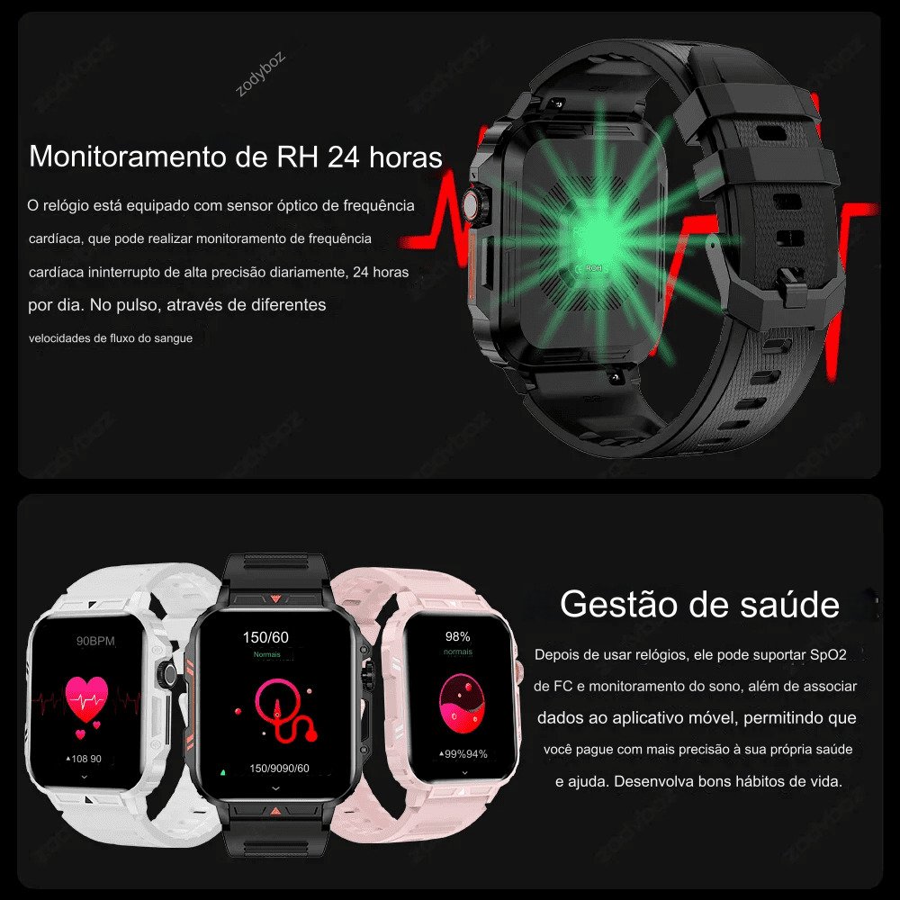 SmartWatch Colmi Esportivo À Prova D'Água IP68 Bluetooth ECG