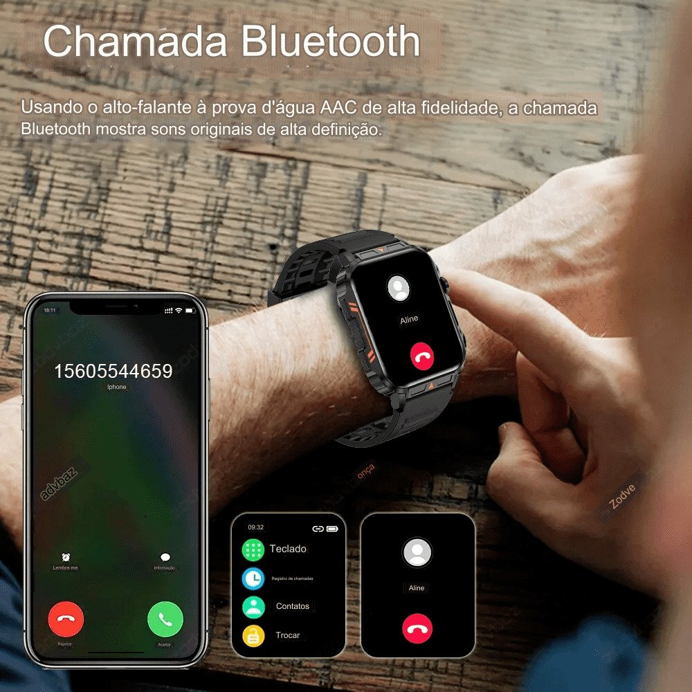 SmartWatch Colmi Esportivo À Prova D'Água IP68 Bluetooth ECG