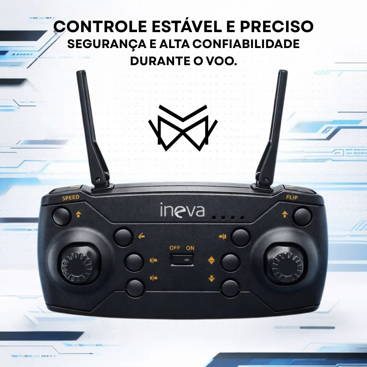 Drone Camera HD Inova Evita Obstáculos WiFi 2.4G 1 Bateria