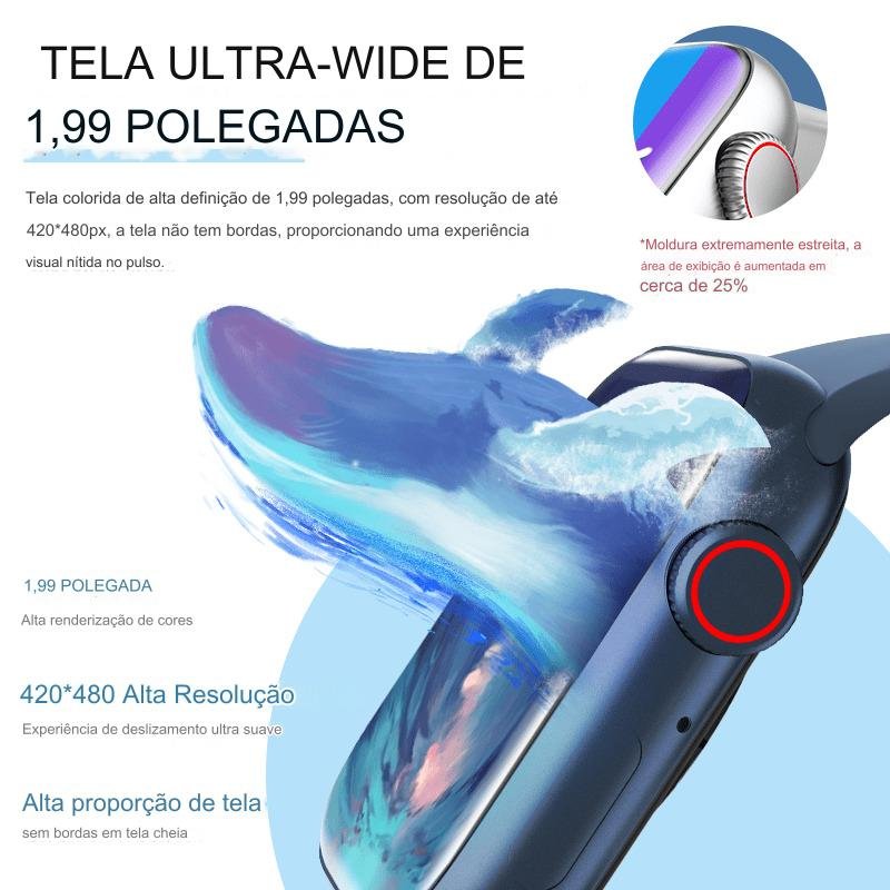 Smartwatch X11 Inteligente Caixa de Som Bluetooth 2 Pulseira